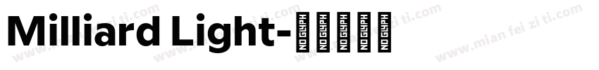 Milliard Light字体转换